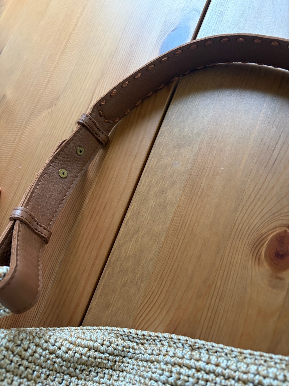The Sak Los Feliz Bamboo Static Woven Shoulder Bag Adjustable Leather Strap - Picture 6 of 12